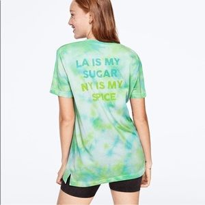 VICTORIA’S SECRET PINK LA/NYC Tie Dye Campus Tee